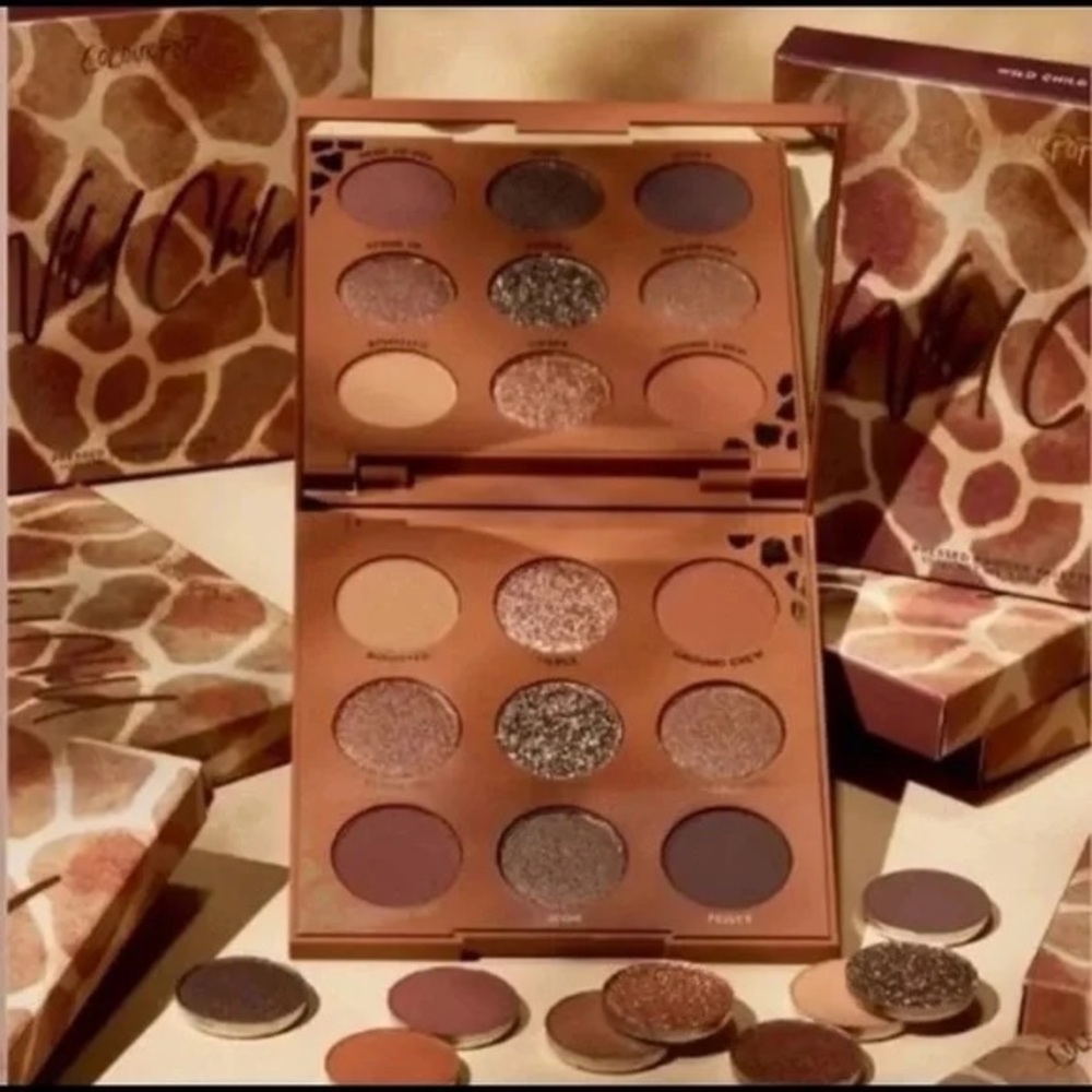 🦒Colourpop ‘Wild Child’ Palette Pressed Eye Shadow Browns & Golds - New in Box